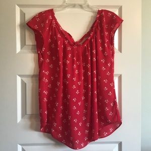 LC Lauren Conrad coral blouse